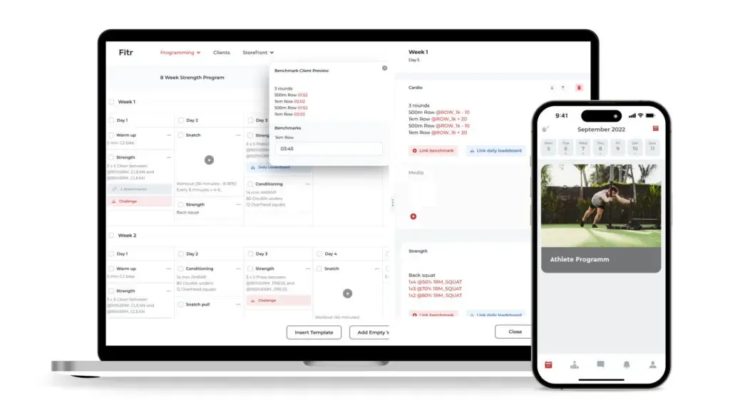 Mac Dashboard Functional Training Trainingsplan